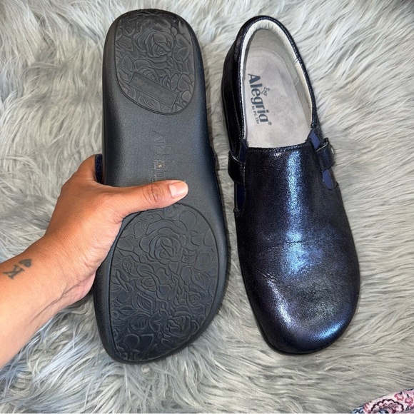 Alegria Kara Dusk Slip Ons Clogs KAR-284XW Black Blue Womens Size EU 42 - Picture 5 of 7